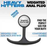 Comfort Plugs Premium Silicone 4.7" Weighted Round Plug